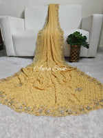 Yellow Designer Georgette Saree